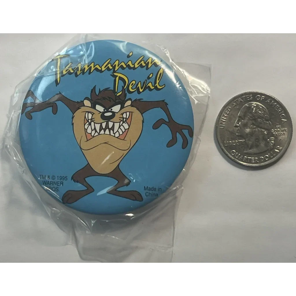Rare 1995 Tasmanian Devil Looney Tunes Pin for Collectors