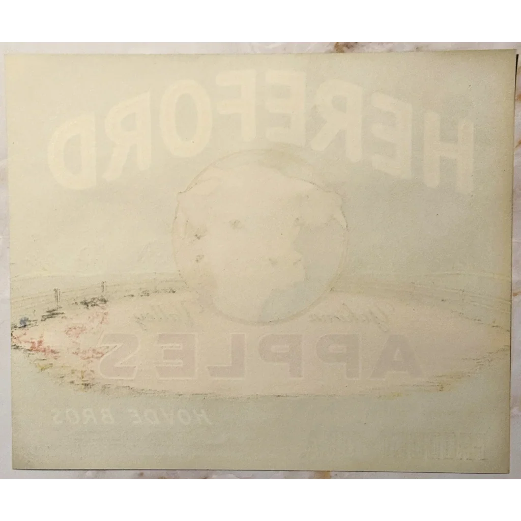 Vintage Hereford Apples Crate Label Brings 1930s Yakima Valley to Life
