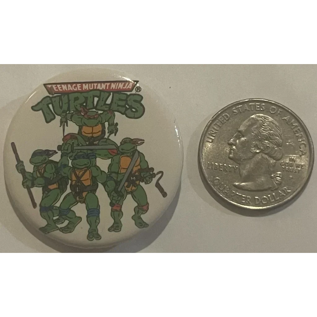 Vintage Teenage Mutant Ninja Turtles Movie Battle Pin Collectible