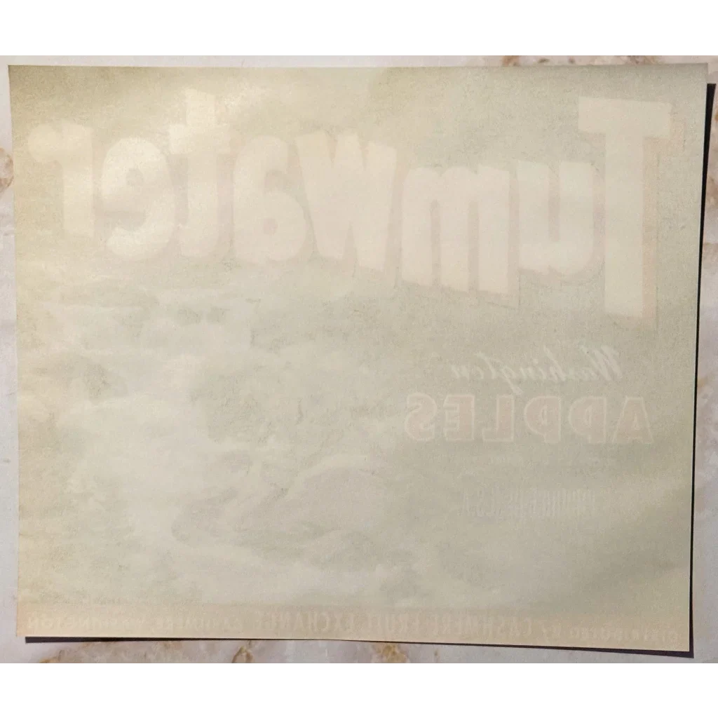 Vintage Tumwater Apple Label from Cashmere Fruit Exchange