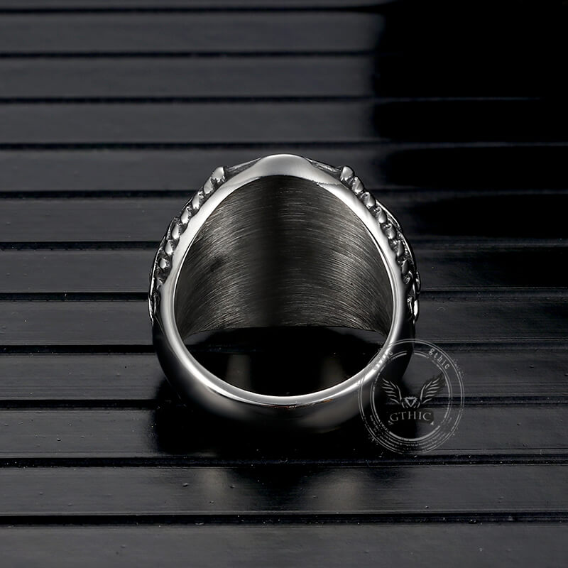 Vintage Cross Knot Stainless Steel Ring