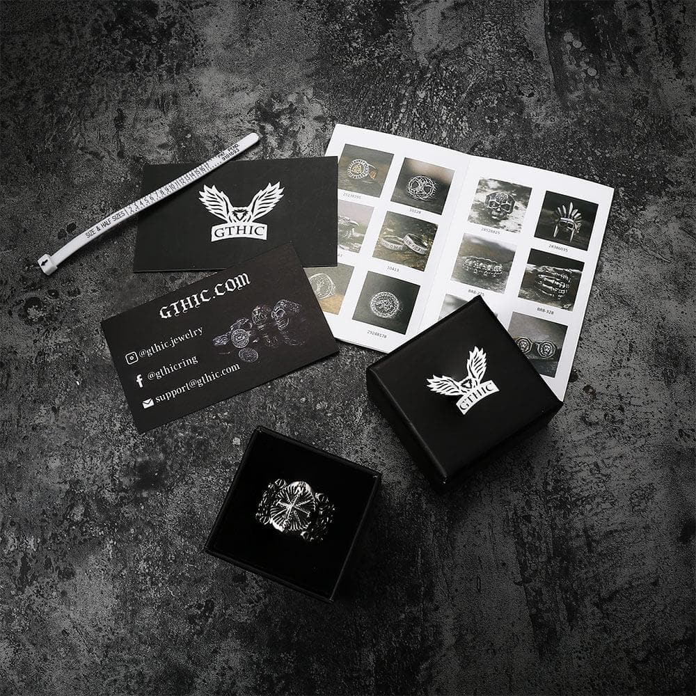 Vintage Northern Pirate Compass Stainless Steel Marine Ring