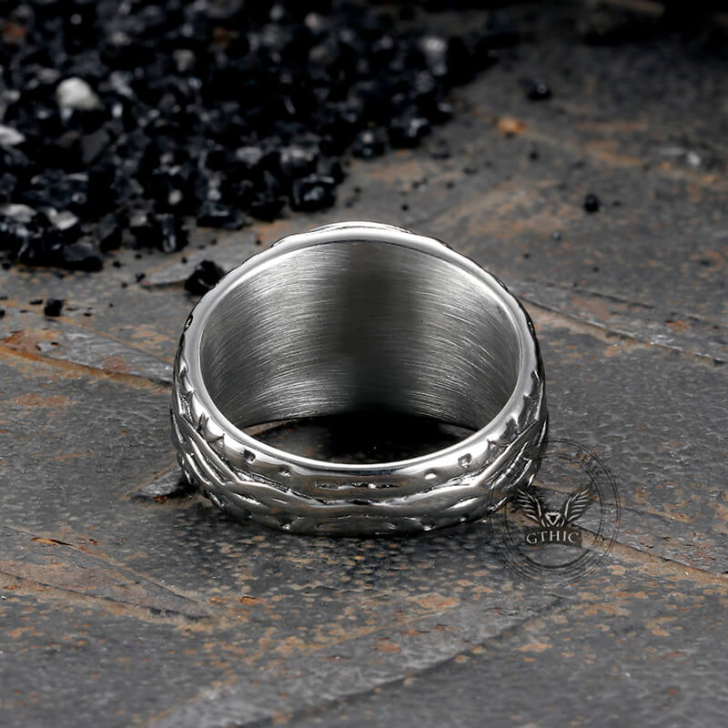 Vintage Viking Tree of Life Vine Stainless Steel Ring