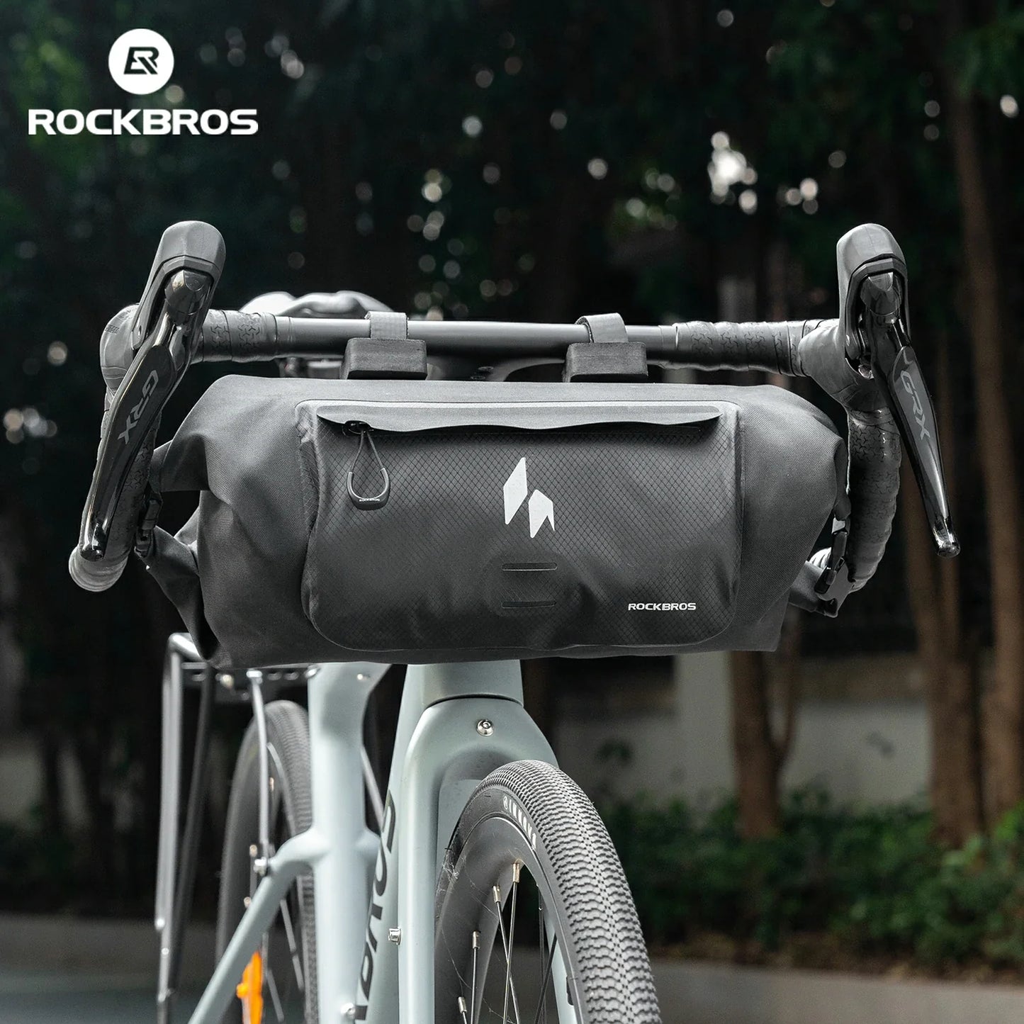 RideMate 100% Waterproof Bike Handlebar Bag 8L Double-sided Opening Expanded Capacity