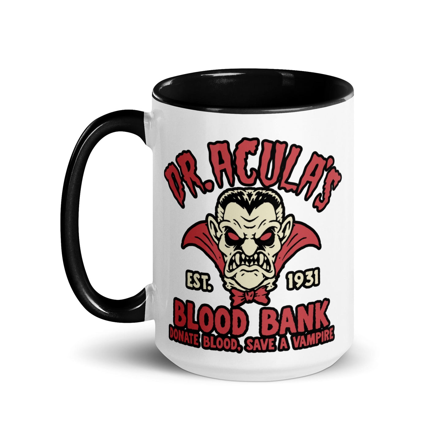 Dr. Acula's Blood Bank Mug