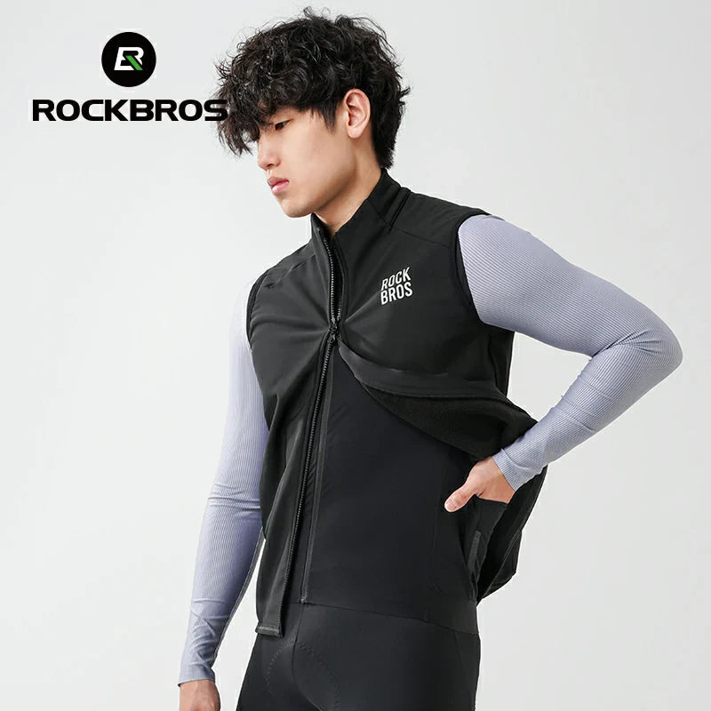Windproof Fleece Cycling Vest