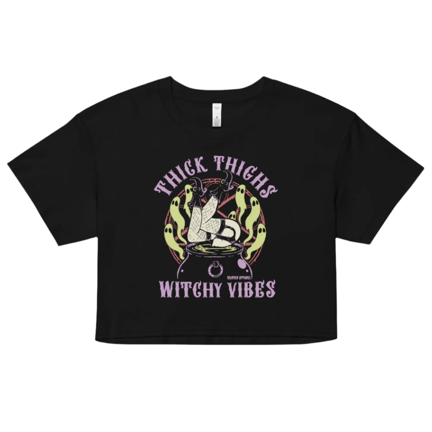Thick Thighs Witchy Vibes Crop Top