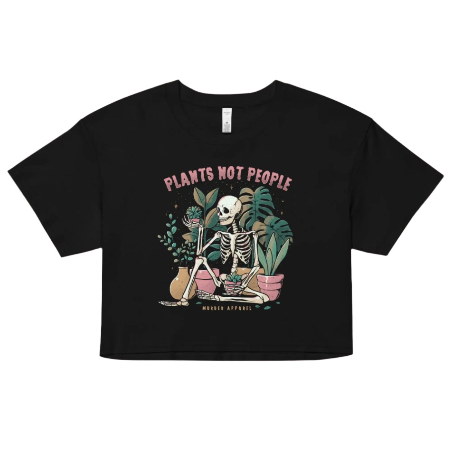 Plants Not People Crop Top