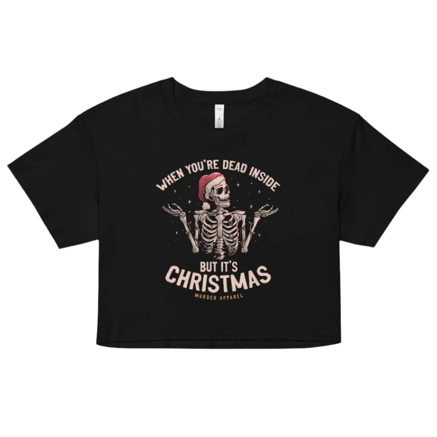 Dead Inside Christmas Crop Top
