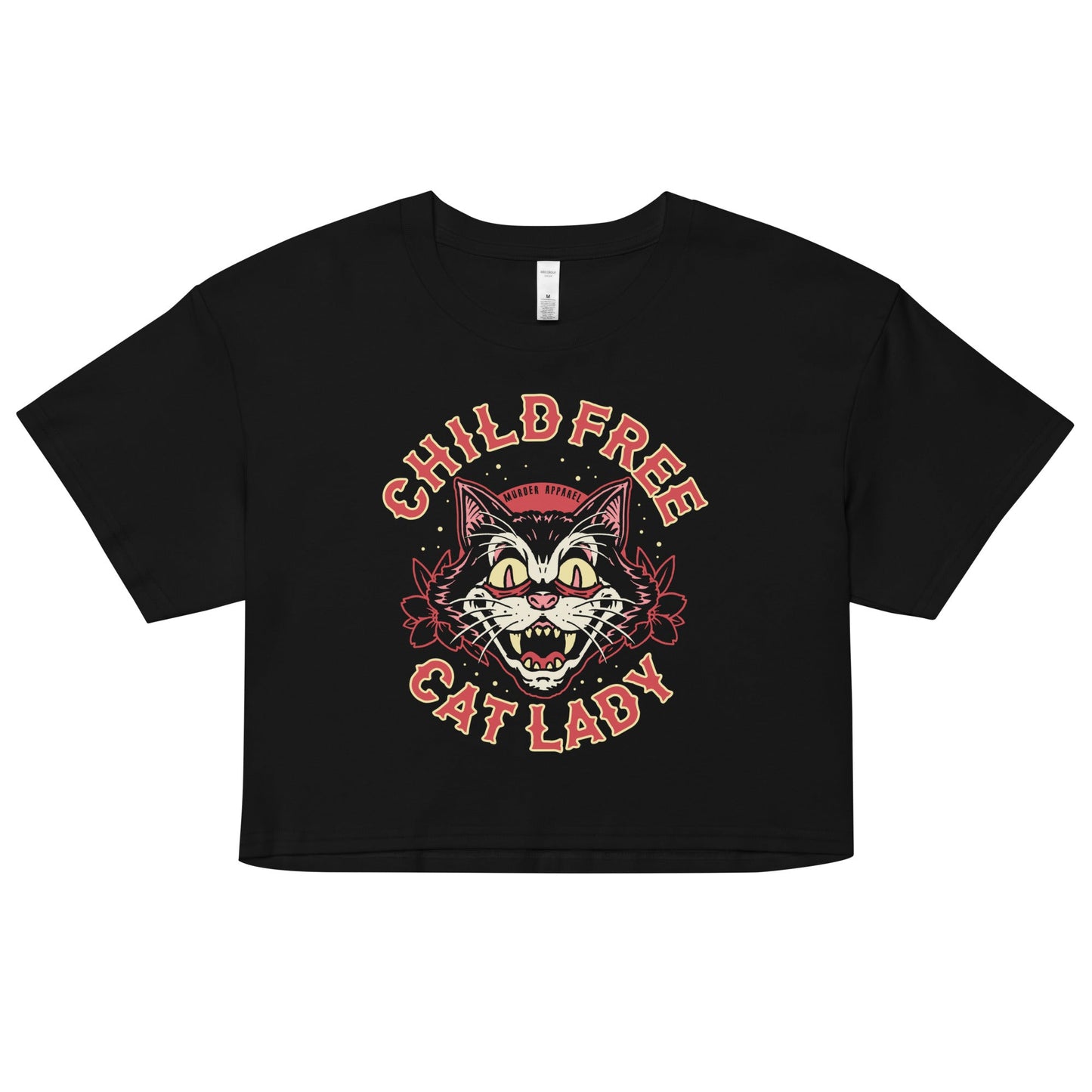 Childfree Cat Lady Crop Top