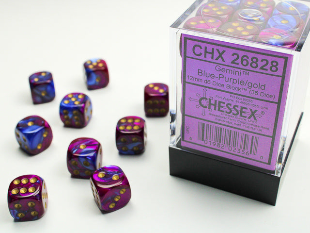 Chessex 12mm 6-Sided Gemini Dice Block