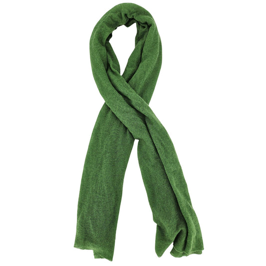 Grass Green Large Cashmere Plain Stole