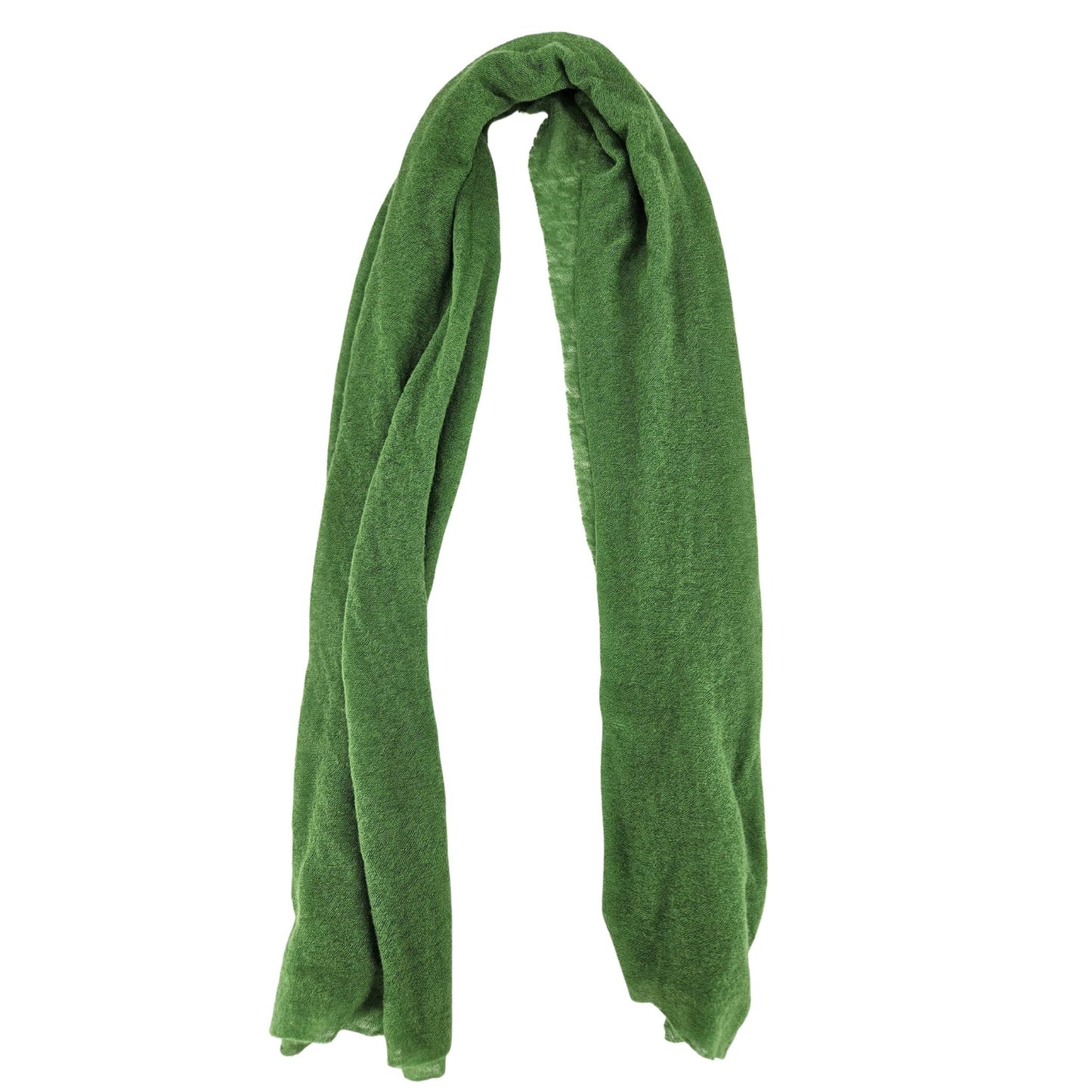 Grass Green Large Cashmere Plain Stole