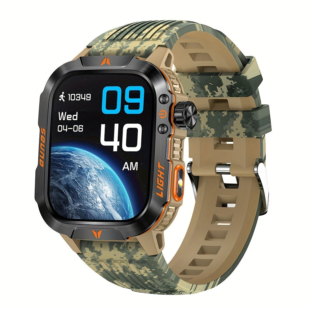 Rugged Outdoor Smartwatch | 2024's Ultimate Fitness Tracker For Android iPhone - Premium smart watch from Lizard Vigilante - Just $48.88! Shop now at Lizard Vigilante