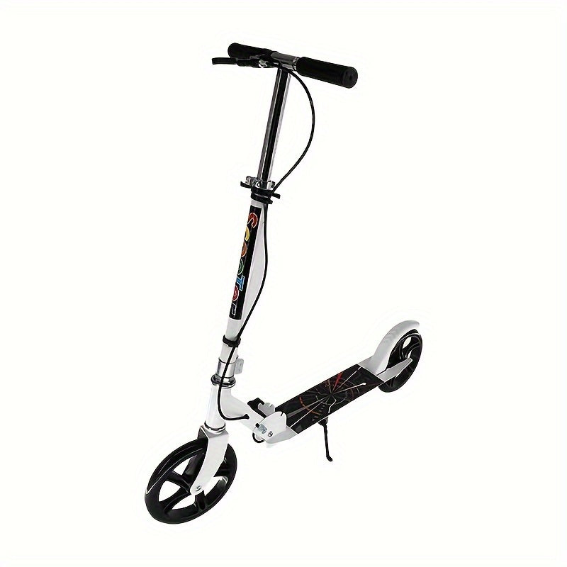 Double Brake Foldable Adult and Youth Scooter – Adjustable Height, Lightweight, Maximum Load Capacity 220LB - Premium  from Lizard Vigilante - Just $74.88! Shop now at Lizard Vigilante