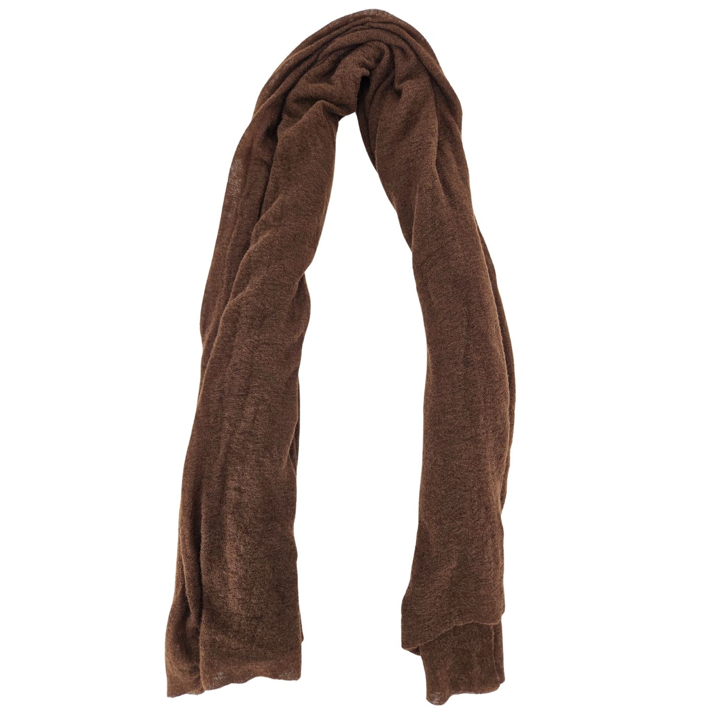 Brown Large Cashmere Plain Stole
