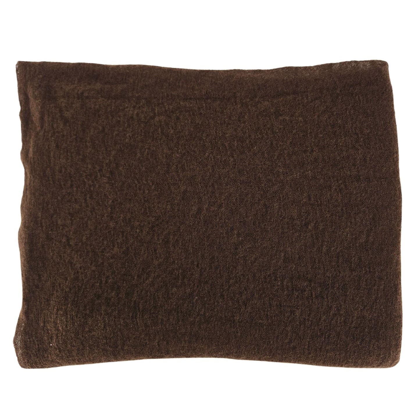 Brown Large Cashmere Plain Stole