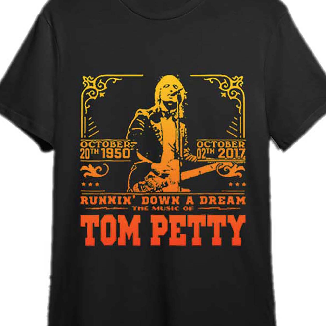 Retro Nostalgia Tom Petty Country Music Essential T-shirt 334582 Fun Men's Short Sleeve Printed T-shirt Collection Black PR - Premium  from Lizard Vigilante - Just $22.99! Shop now at Lizard Vigilante