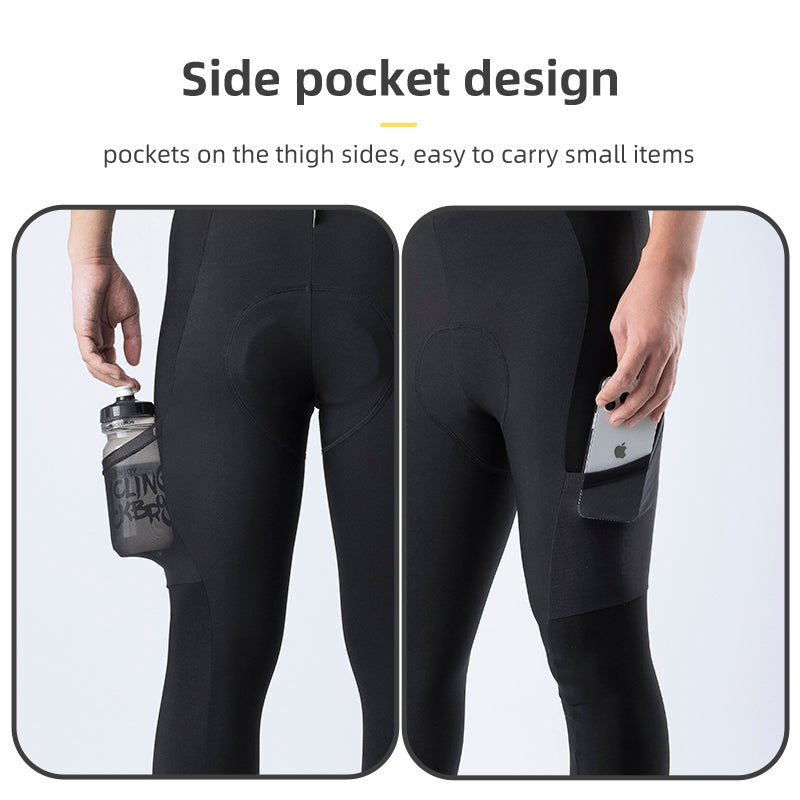 ROCKBROS Cycling Bibs with 3D Padded Stretch Bike Pants