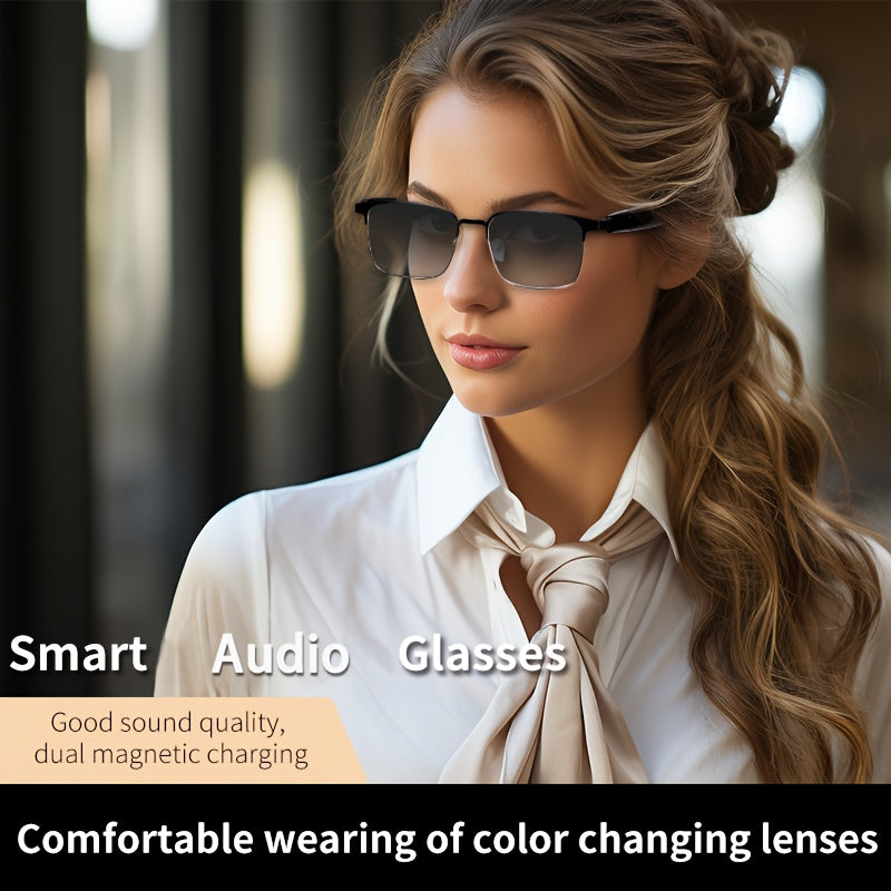 Smart Audio Glasses with Automatic Dimming Lenses - Hi-Fi Music and Voice Calling - Premium smart glasses from Lizard Vigilante - Just $55.99! Shop now at Lizard Vigilante