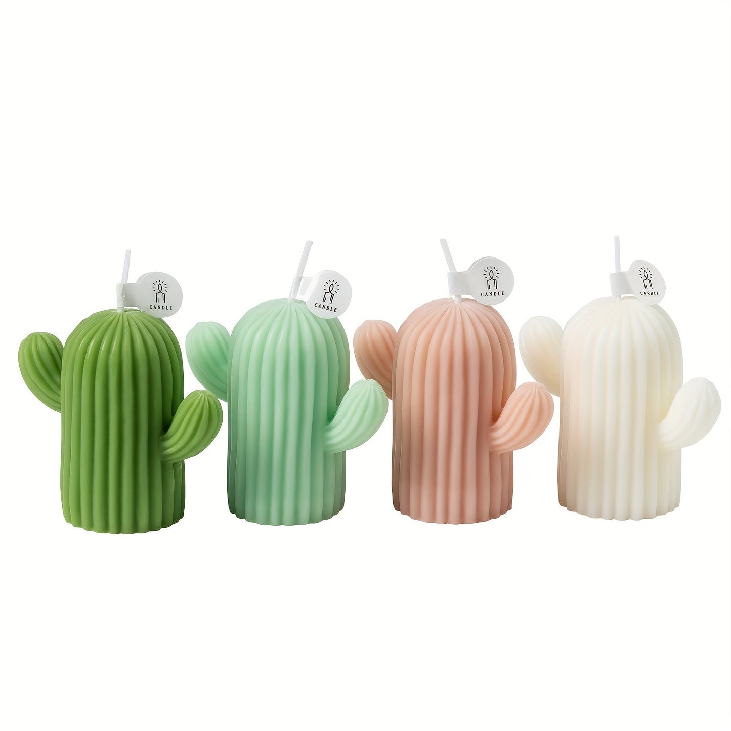 Rejuuv Cactus Shaped Scented Candle, Scented Candle For Wedding Holiday Decor, Handmade Soy Wax Aesthetic Candles For Women With Sage And Sea Salt Fragrance