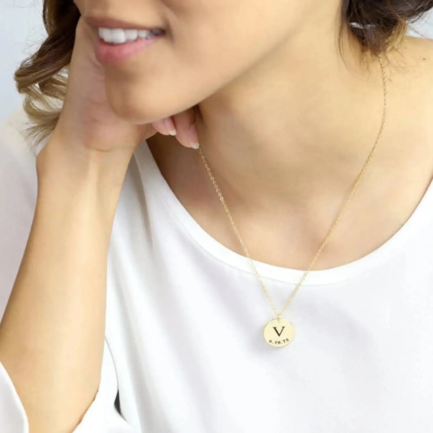 Personalized Pendant Stainless Steel Necklace