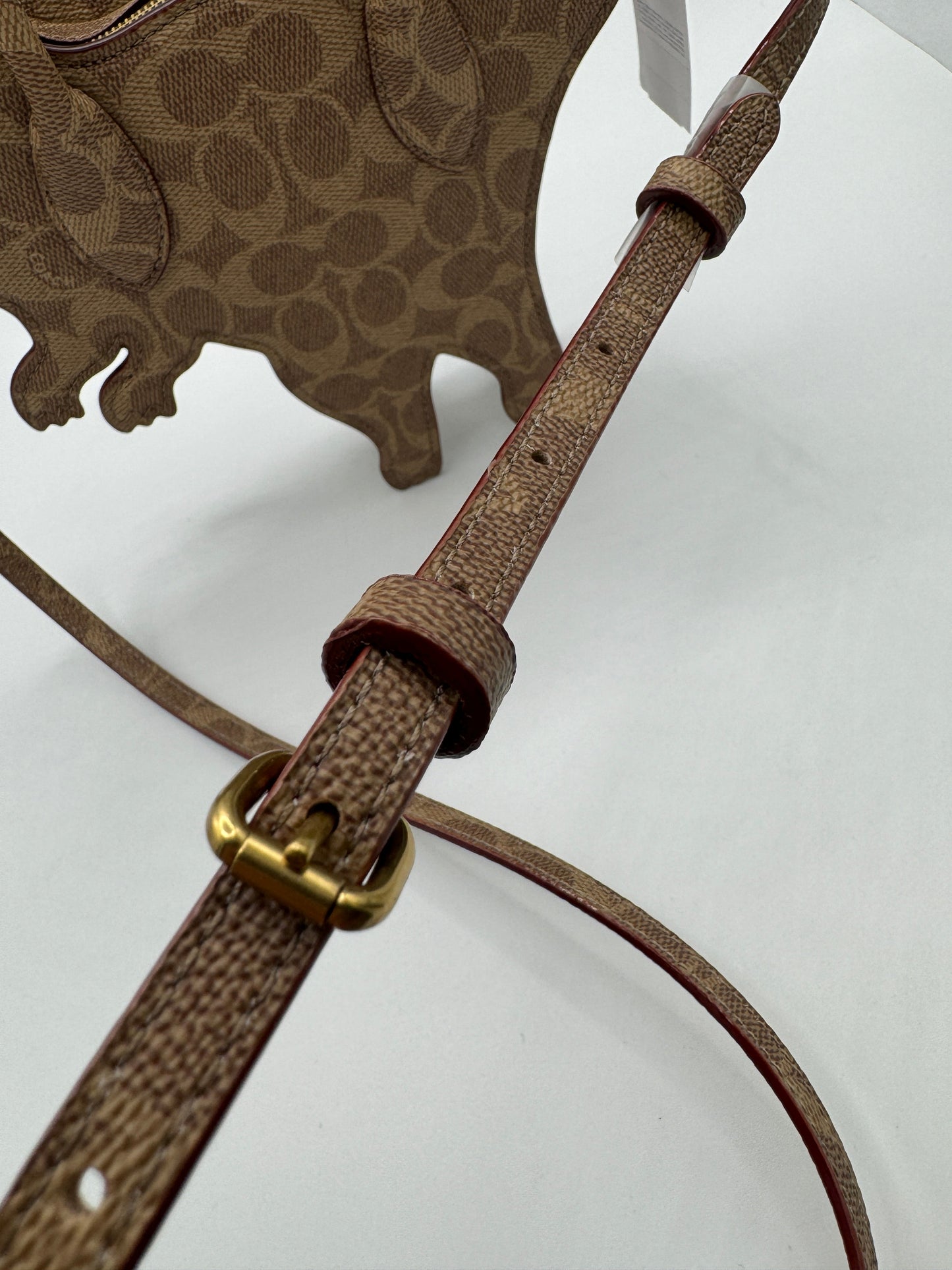 Coach Rexy Bag In Signature Canvas Imported With Keychain