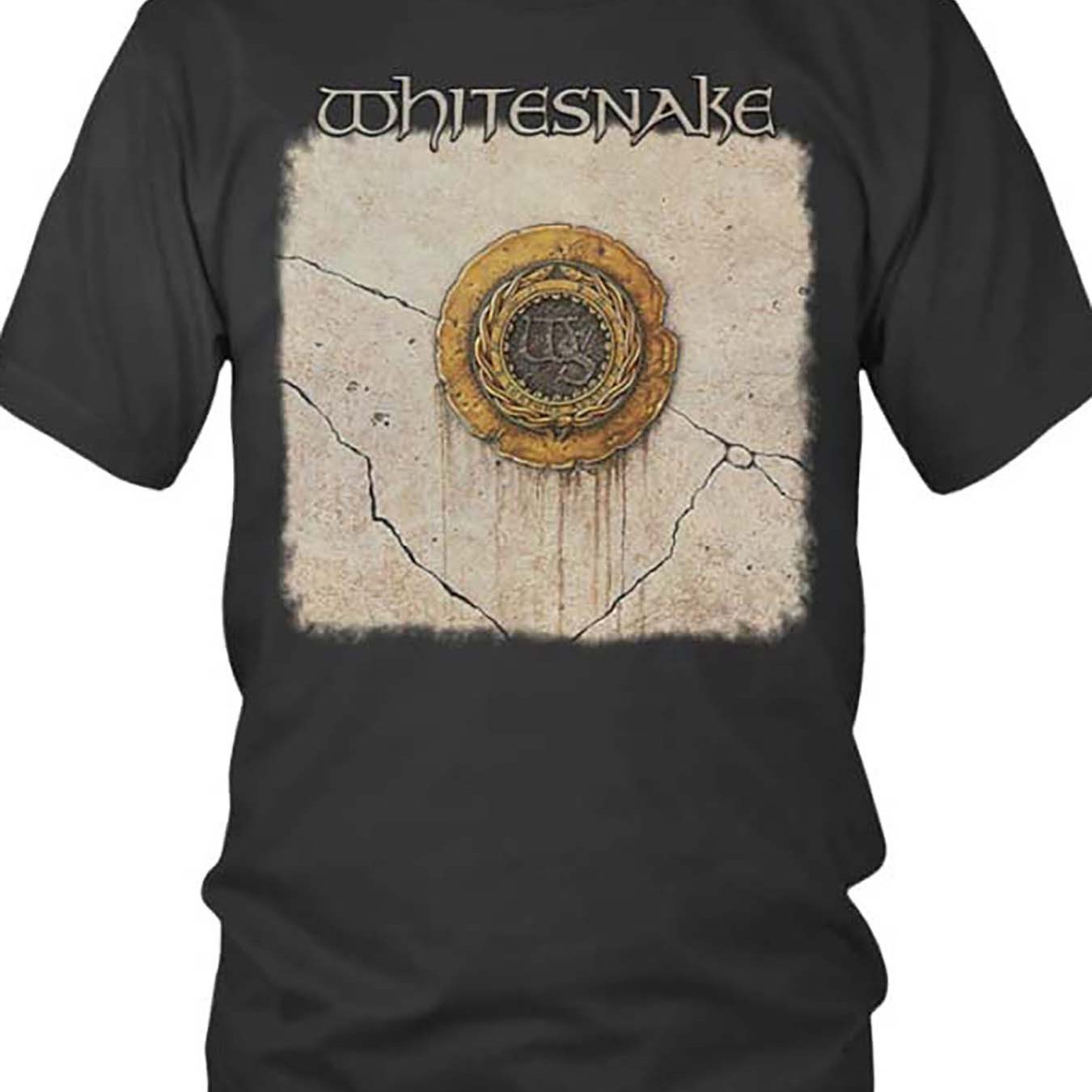 Whitesnake Hard Rock Men's Short Sleeve Graphic T-Shirt – Casual Style for Music Fans - Premium T-shirt from Lizard Vigilante - Just $26.99! Shop now at Lizard Vigilante