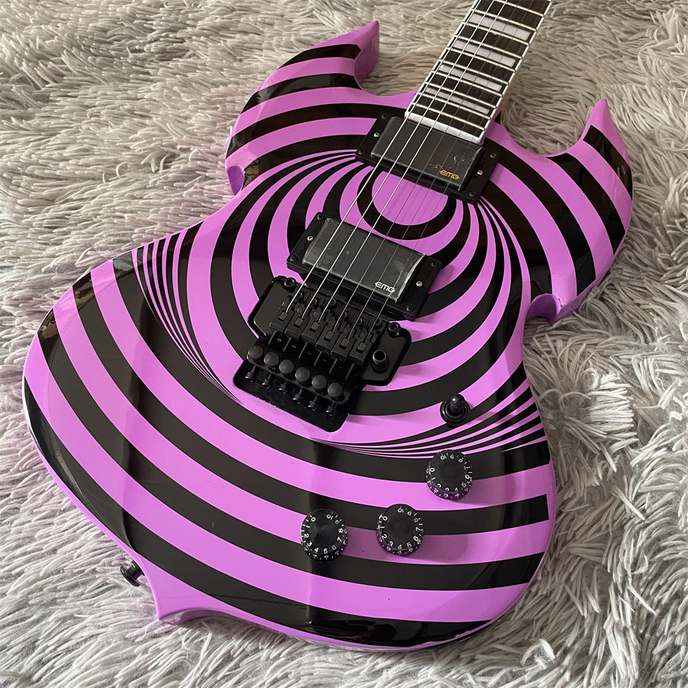 Zakk Barbarian Purple Electric Guitar – Maple Neck, 6 String, Mahogany Body, HH Pickups, Floyd Rose Bridge – Hot Sale, US Stock, Fast Shipping - Premium Electric guitar from Lizard Vigilante - Just $501.08! Shop now at Lizard Vigilante