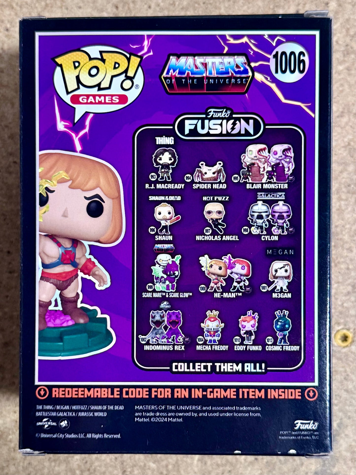 Tom Cook Signed He-Man Masters Of The Universe Funko Pop! #1006 With JSA COA