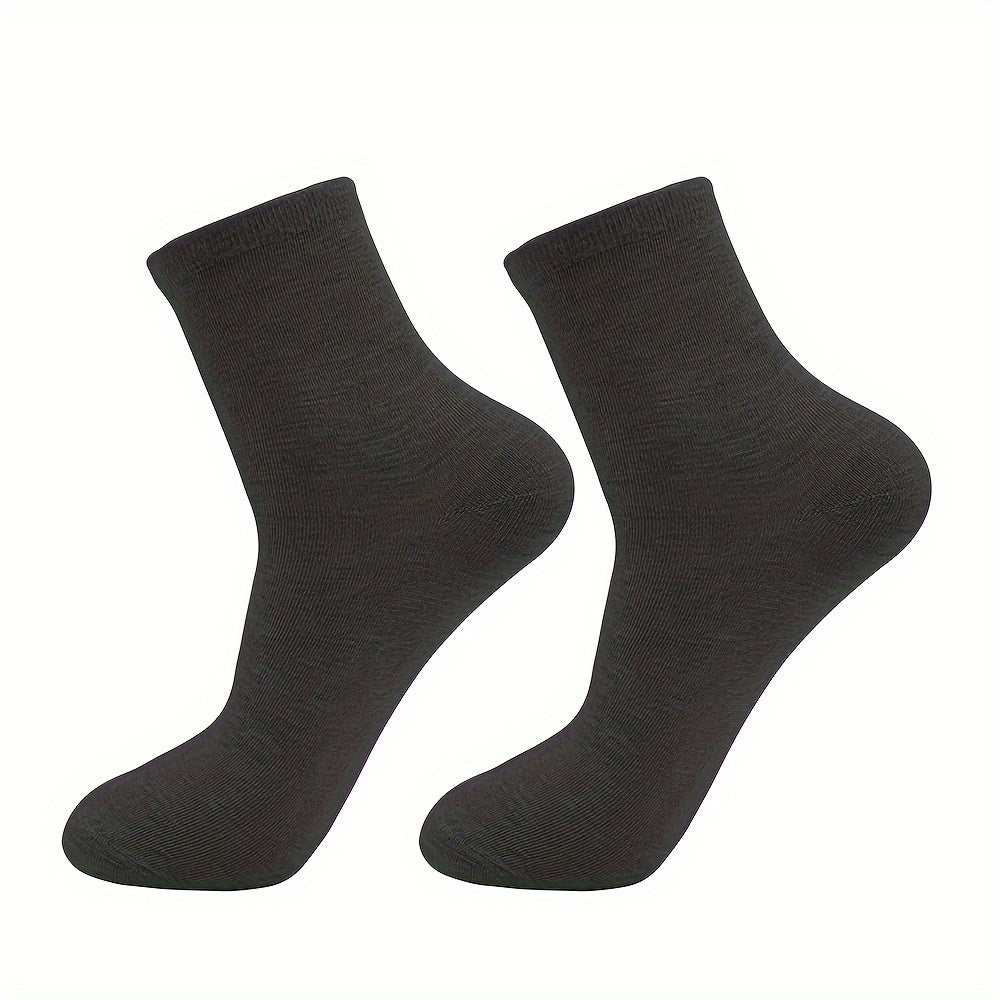 200 Pairs Of Simple Solid Men's Business Socks, Sweat-absorbing Anti-odor Breathable Deodorant Comfortable Crew Socks For All Seasons