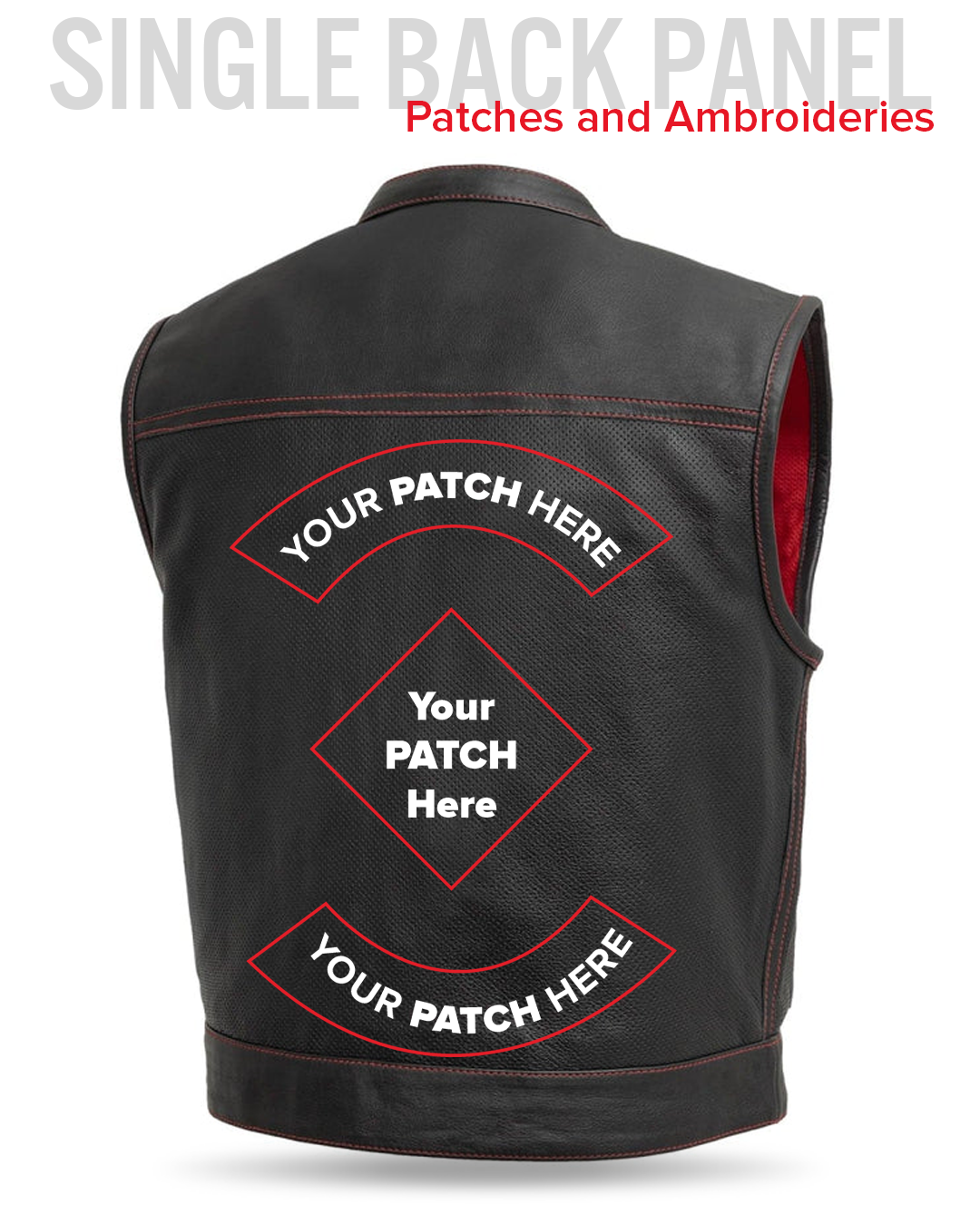 Lowrider Perforated Men's Leather Vest