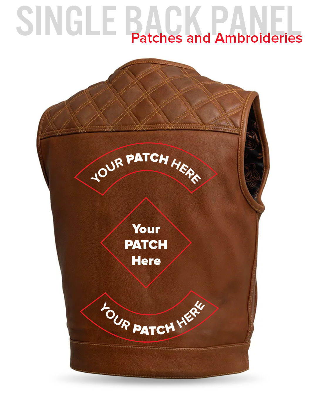 Timber Men's motorcycle leather vest (limited edition)