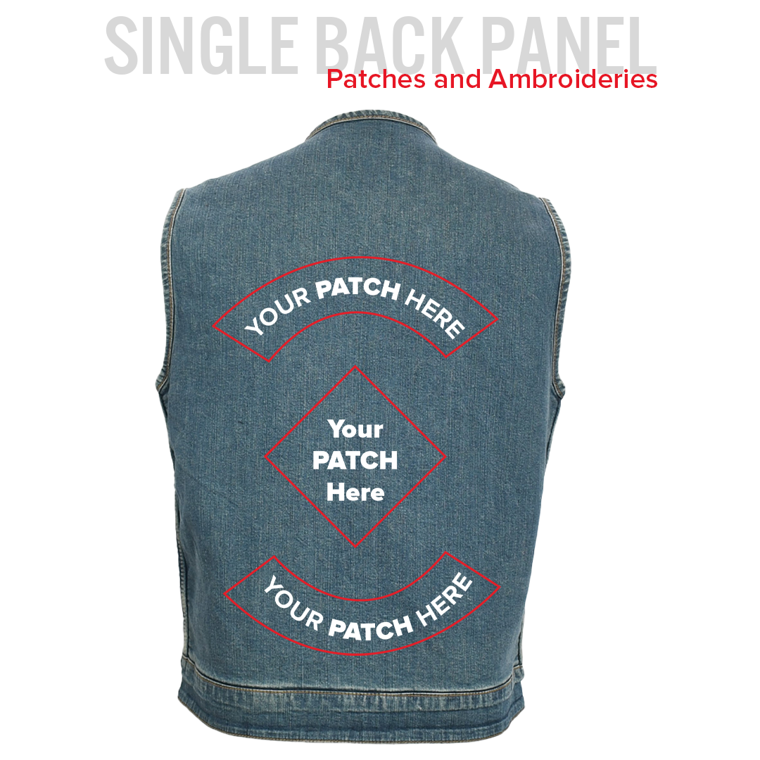 No Limit - Men's Motorcycle Denim Vest
