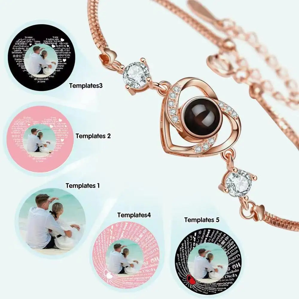 Creative And Simple S925 Silver Projection Bracelet