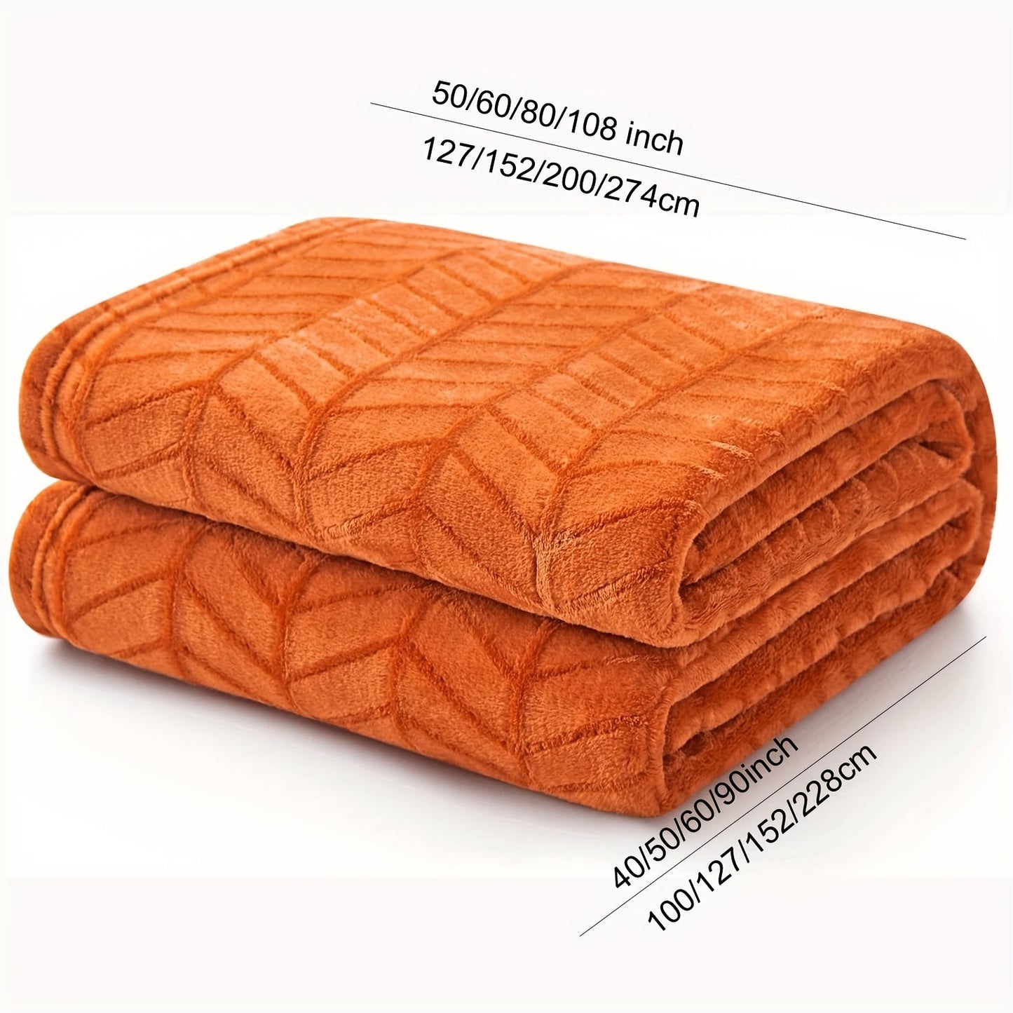 1pc Soft Fleece Throw Blanket, Lightweight Microfiber Chevron Pattern Blanket For Sofa, Couch, Bed - Fluffy Warm Cozy Decorative Blanket