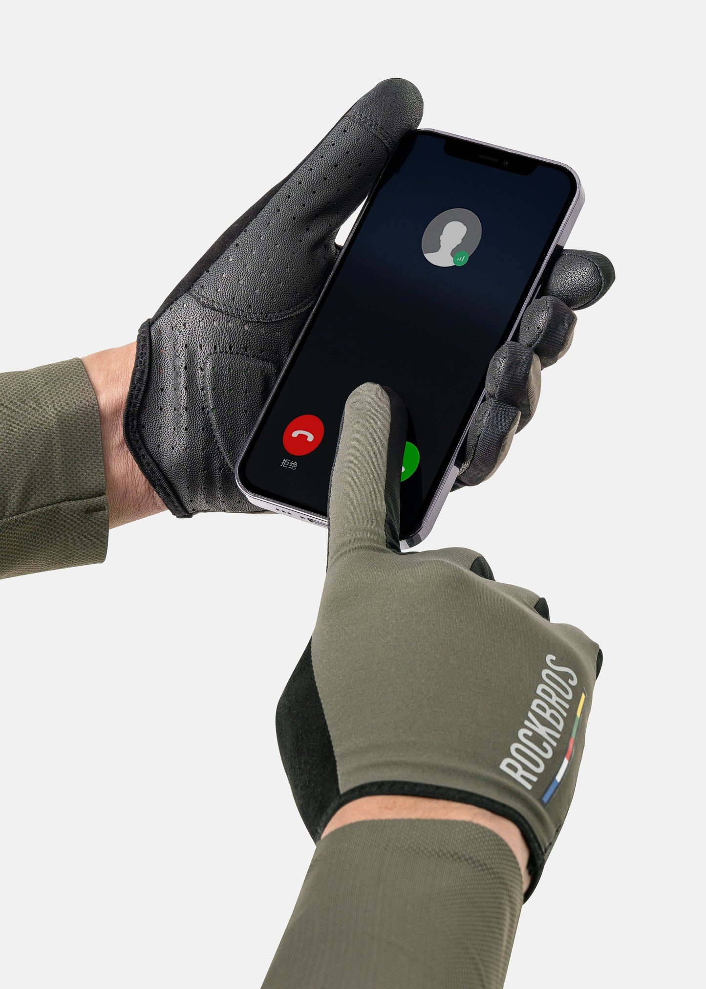 ROCKBROS Road-to-Sky Fine Sheepskin Full Finger Gloves