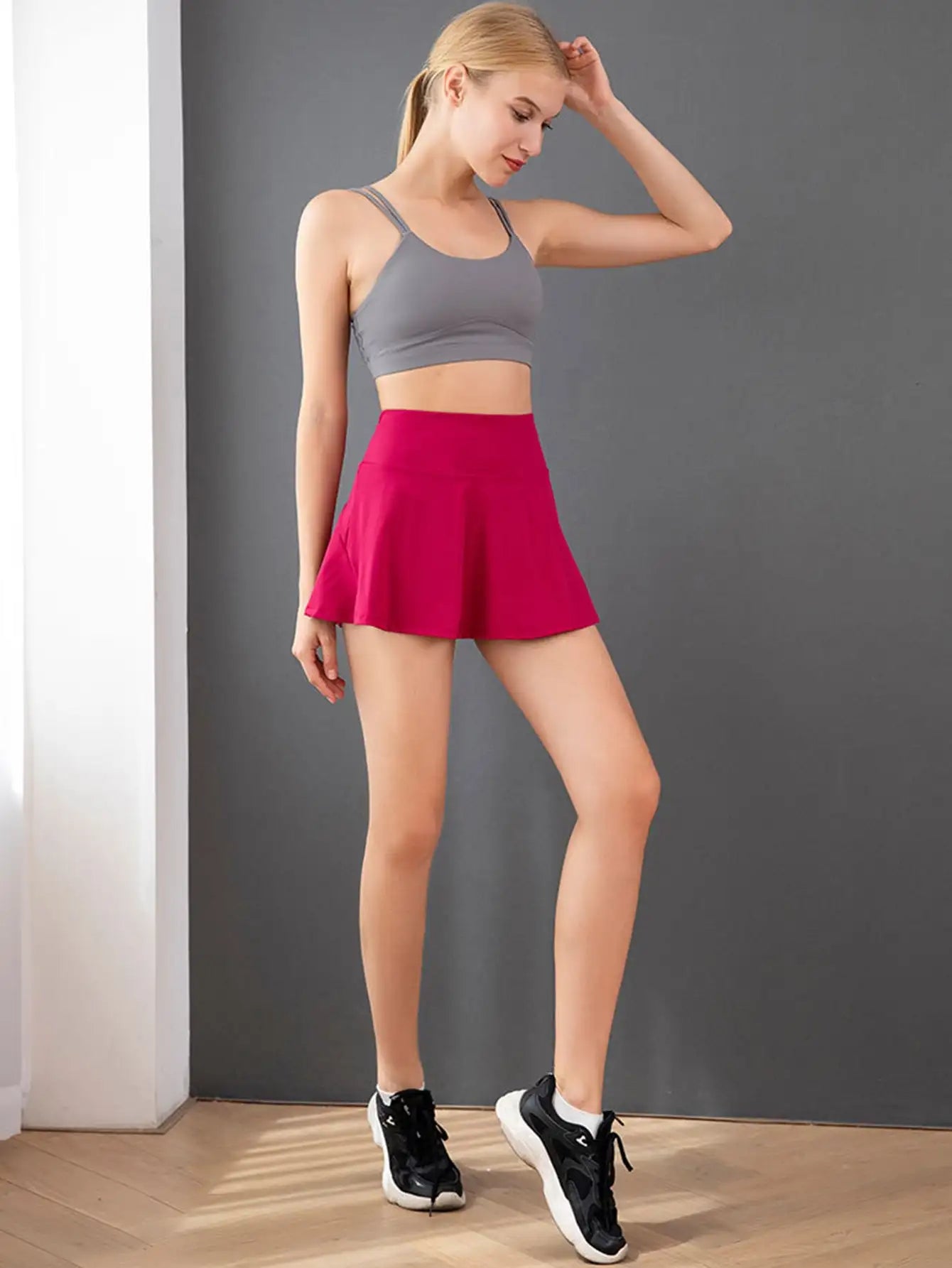 Women's Pleated Tennis Skirts Athletic Workout Running Sports Golf Skorts Volleyball