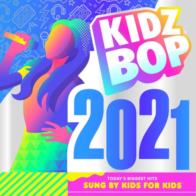 Kidz Bop 2021 (Neon Green LP Vinyl) & Kidz Bop 2023 (Electric Blue LP Vinyl) & Kidz Bop 2024 (Pop Star Pink LP Vinyl)