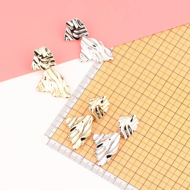 European And American Fashion Exaggerated Irregular Earrings Simple Geometric Female Vintage Earrings