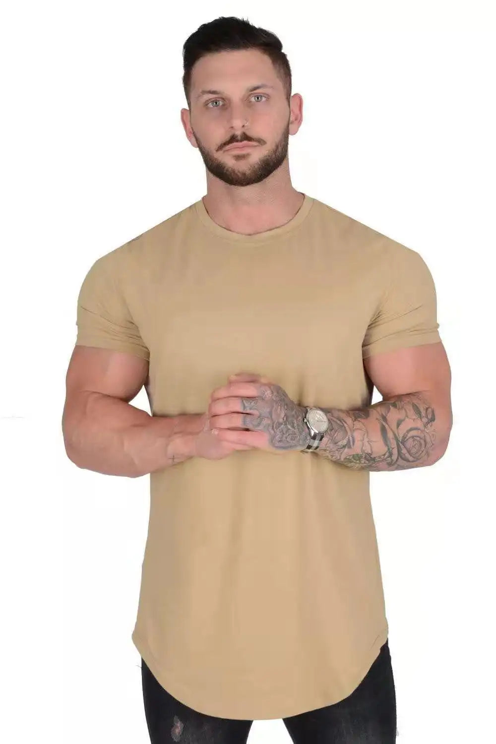 Men's Casual Short-sleeved Sports Fitness T-shirt