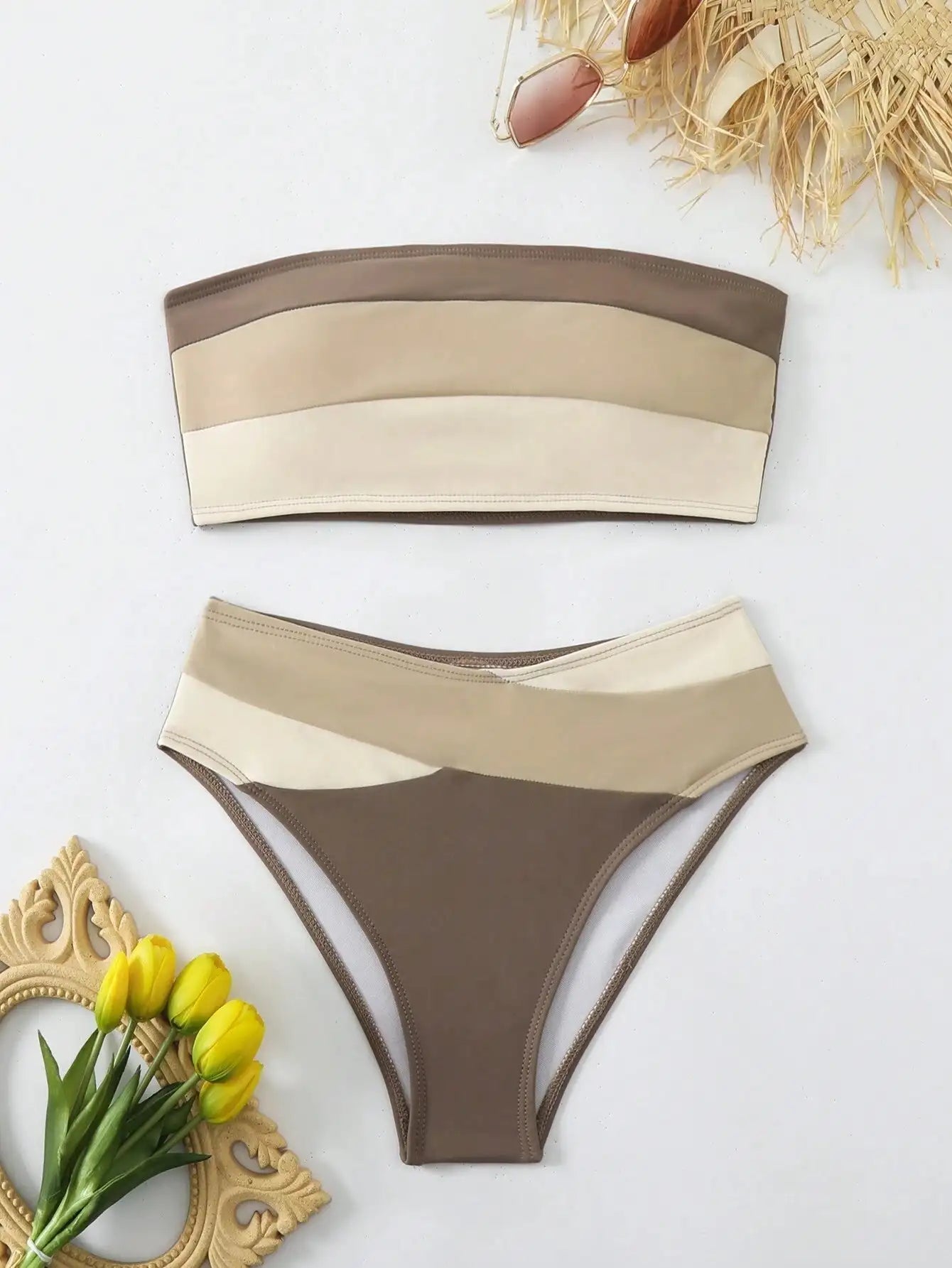 Women's Two-piece Casual Swimsuit P269 Decor