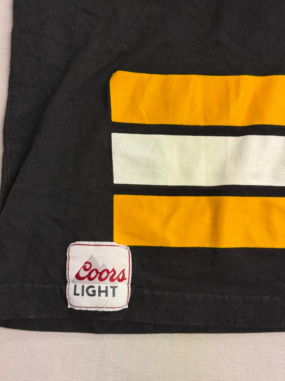 NHL Pittsburgh Penguins Hockey T-shirt Jersey LS Coors Light