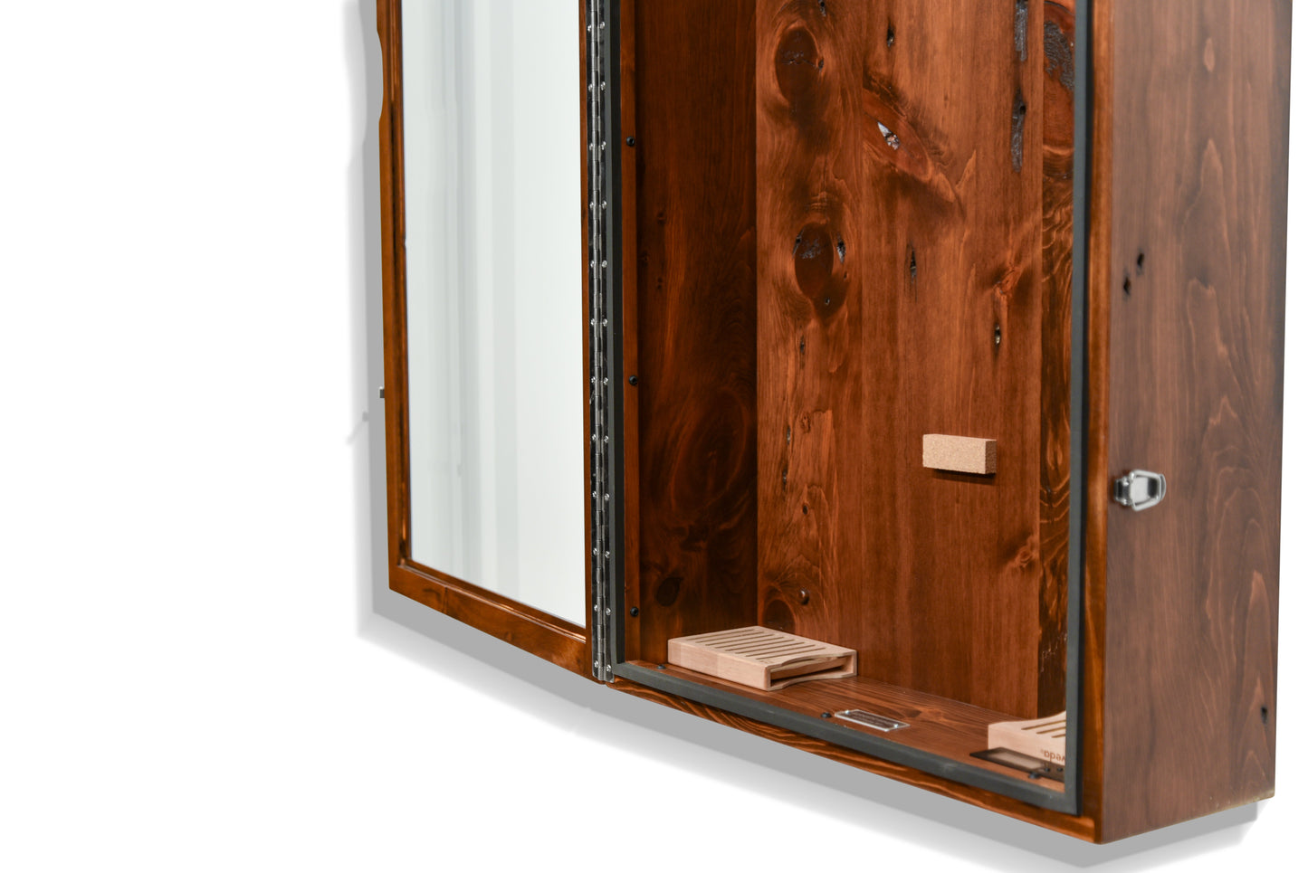 ClimaCase Rectangle Humidor - 300 Year Old Reclaimed Wood with Boston Stain