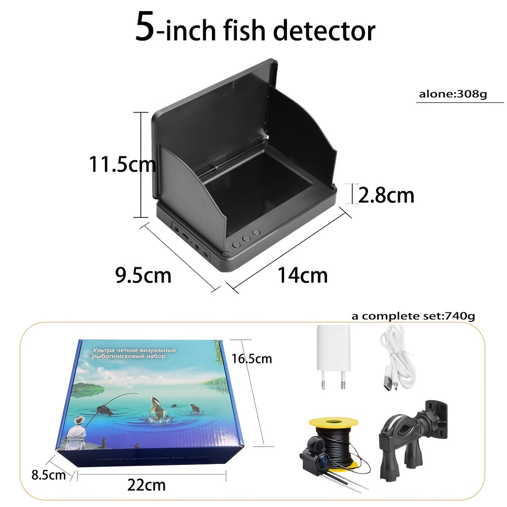 1pc Professional Fishing Set - HD Camera + Adjustable Stand + Bait Monitor | Complete Angler Kit | Multiple Sizes (1.2-6.6ft). Festival Gift, Ultimate Choice For Fishing Enthusiasts