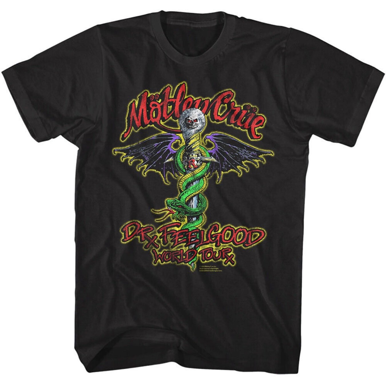 Motley Crue Dr Feelgood World Tour Men'S T Shirt - Premium  from Lizard Vigilante - Just $26.99! Shop now at Lizard Vigilante