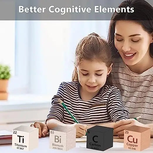 Metal Element Cube High Purity, Periodic Table Of Elements Collection For Element Collections Hobbies, Pure Tungsten Cube, Iron, Aluminum, Bismuth,