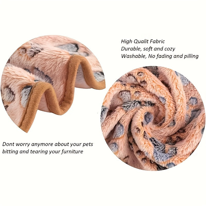 1pc Large Hamster Blanket, Small Animal Cage Liner, Pet Soft Sleeping Mat, Hamster Rabbit Blanket