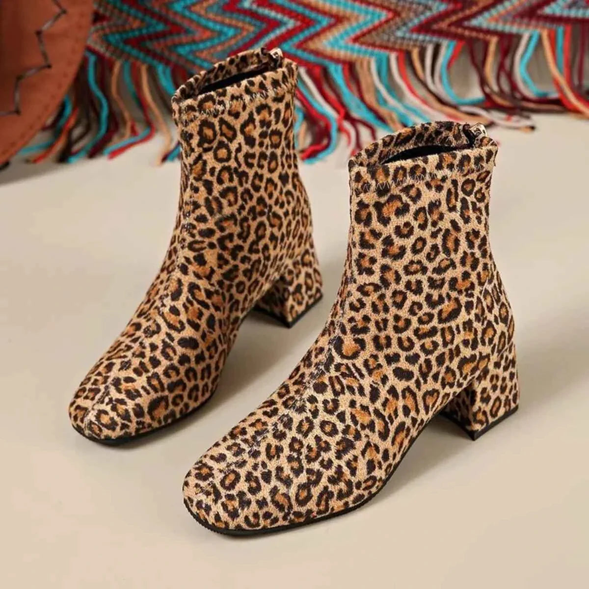Stylish Chic Block Heel : Ankle Boots