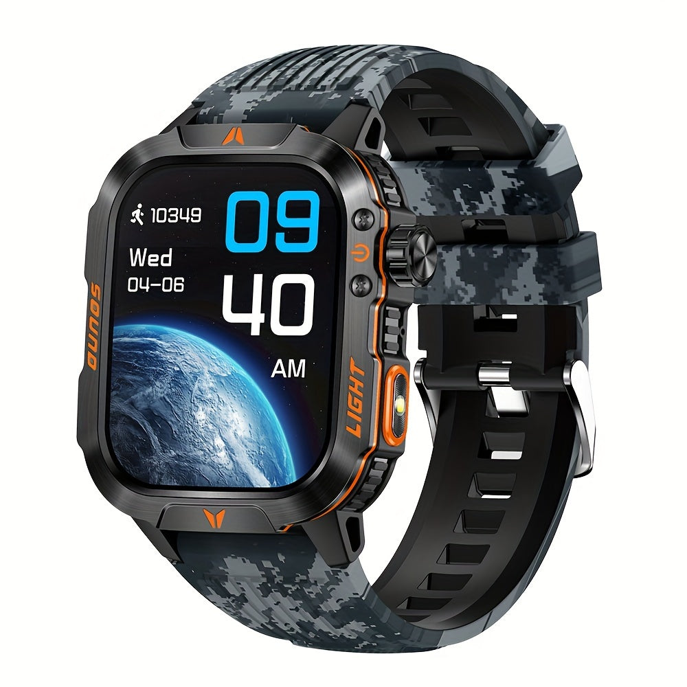 Rugged Outdoor Smartwatch | 2024's Ultimate Fitness Tracker For Android iPhone - Premium smart watch from Lizard Vigilante - Just $48.88! Shop now at Lizard Vigilante